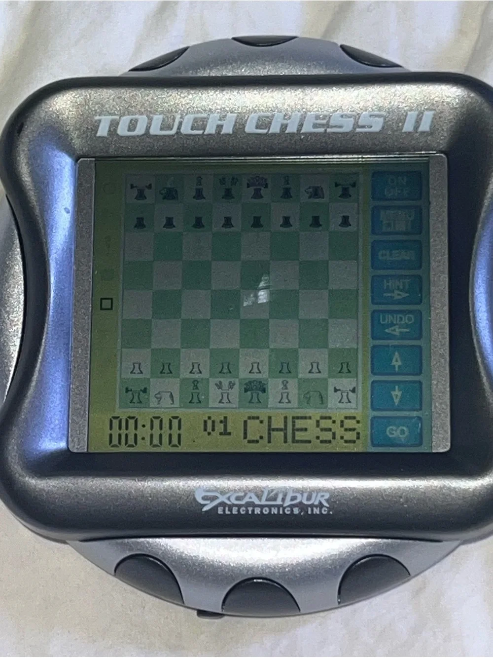 Vintage Excalibur Touch Chess 2 II Touch Screen Handheld Electronic Game Stylus